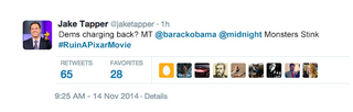 Illustration for article titled Things Looking Up For Democrats? Obama Just Got Retweeted By @midnight